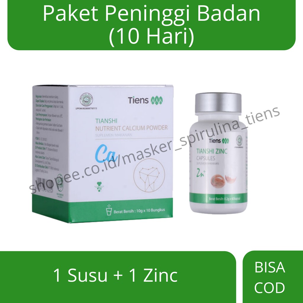 

Peninggi Badan Tiens (10 Hari), Susu Peninggi Badan