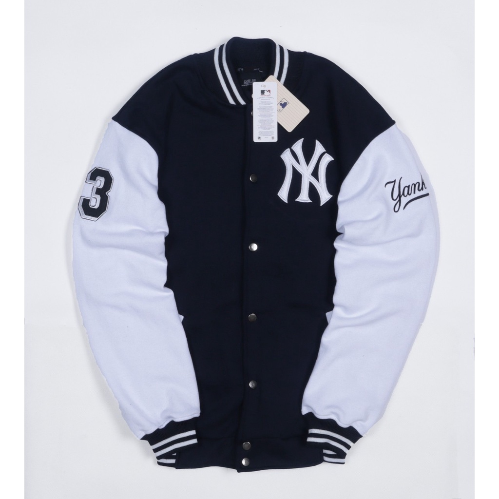 JAKET MLB VARSITY NEW YORK YANKEES FULL BORDIR | VARSITY MLB LOGO NY YANKEES PREMIUM AUTHENTIC FULL 