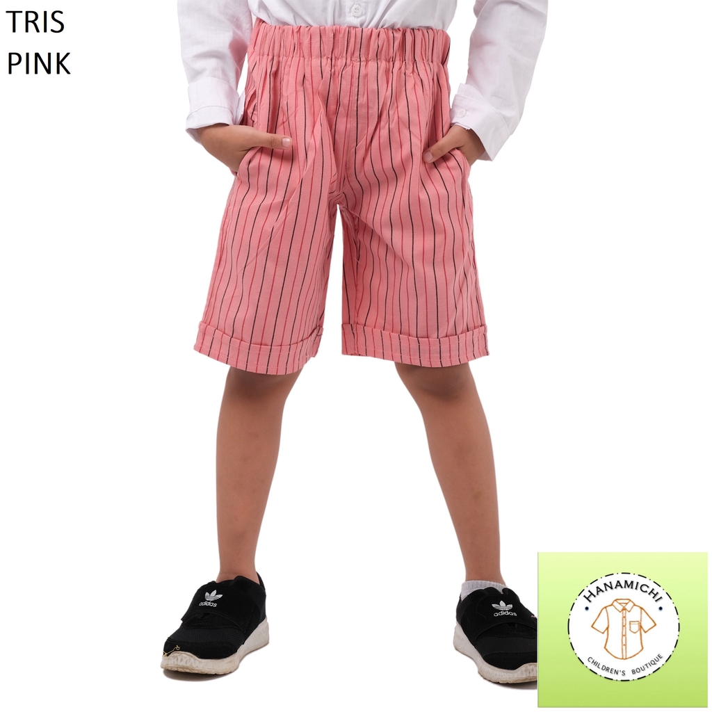 Hanamichi TRIS Celana Pendek Anak Motif Garis