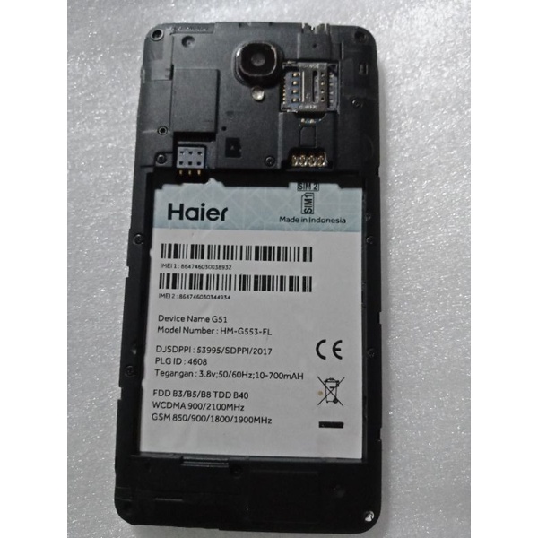 Mesin haier G51 hidup