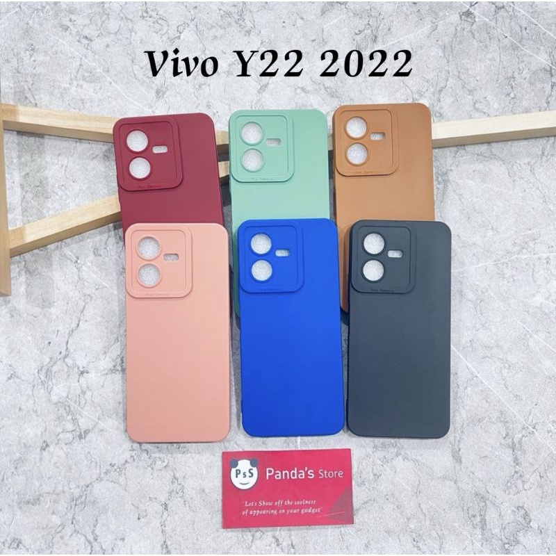 Softcase Pro Camera Vivo Y22 2022 Candy Case Full Color 3D Silikon TPU