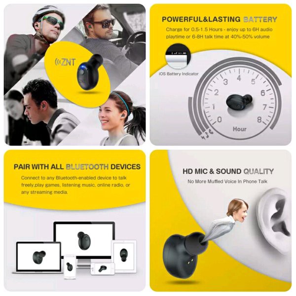 znt n1 mini bluetooth earbuds