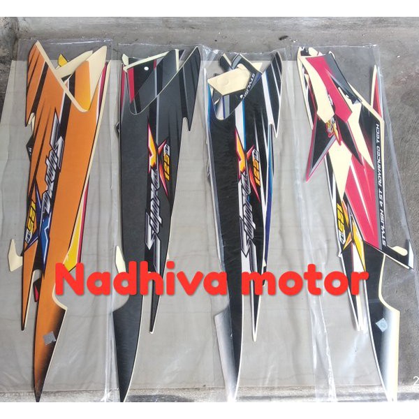 stiker striping sticker lisbody supra x 125 jari 2005 2006