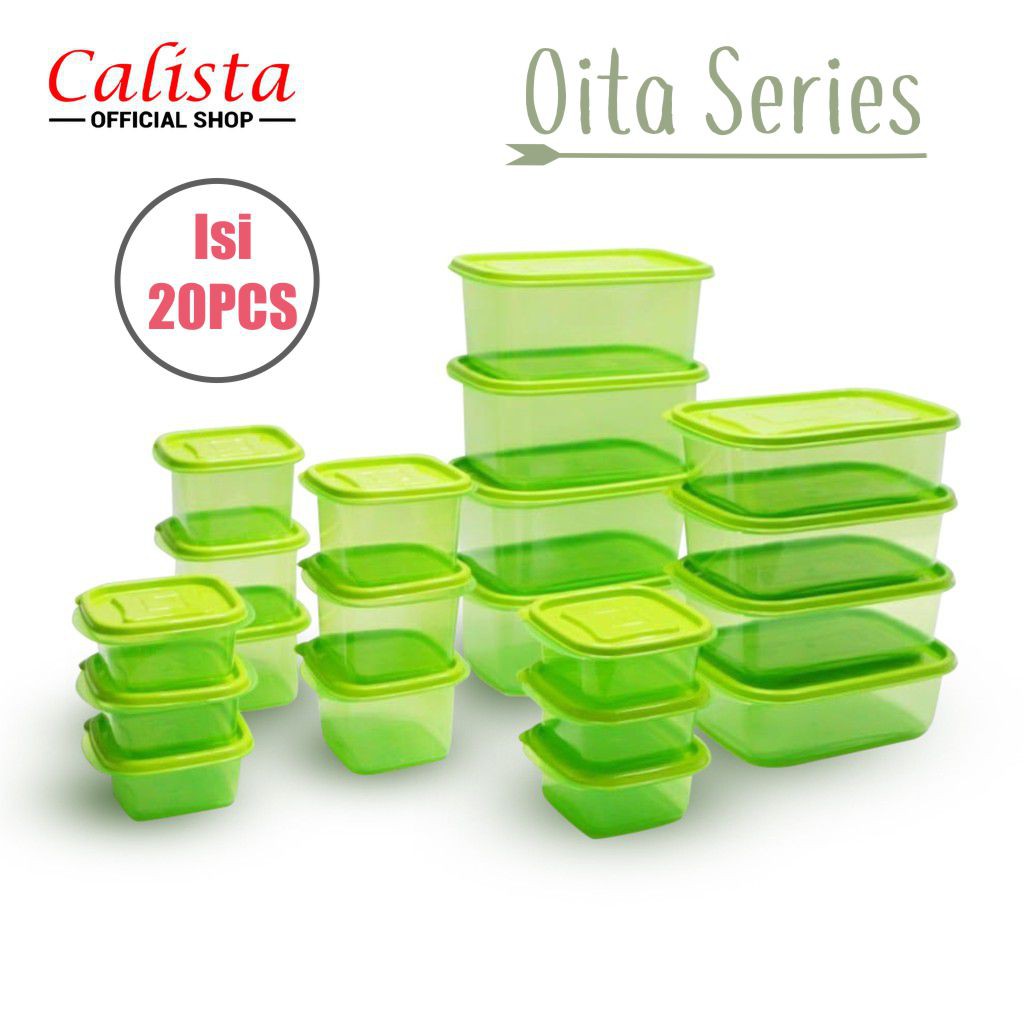 CALISTA Oita / Rumoi / Stella Sealware Set 12 pcs 20pcs Smoke Toples KOTAK tempat Makanan