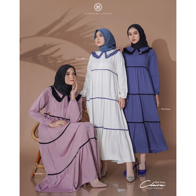 CLARA MIDI DRESS _ NADHERA LUXURY