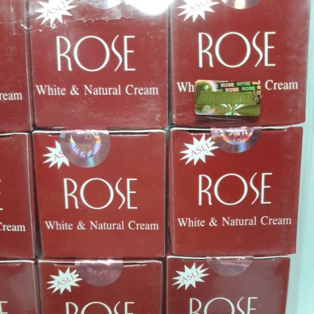 CREAM ROSE ORIGINAL POT TIMBUL LUSINAN