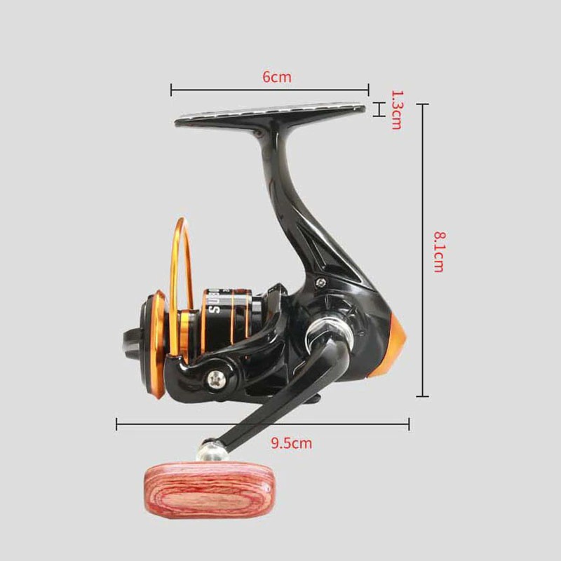 DIAODELAI reel ril rill pancing gulungan pancing SU800 4.8:1 katrol kerekan pancing alat gulung pancing kumparan pancing murah