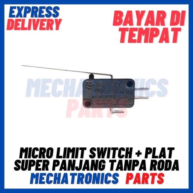 [SWI-9093] MICRO LIMIT SWITCH + PLAT SUPER PANJANG TANPA RODA