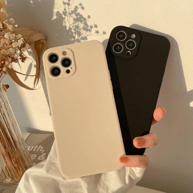 Case Pelindung Lensa Warna Hijau Mint Matcha Tahan Banting Untuk iPhone 13 12 11 Pro MAX Mini X XS MAX XR SE 2020 2022 6 6S 7 8 Plus