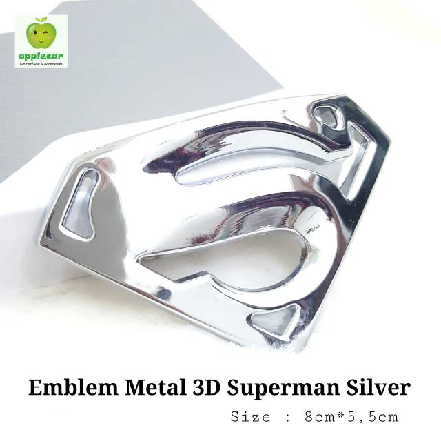 Emblem Stiker 3D metal Logo Superman