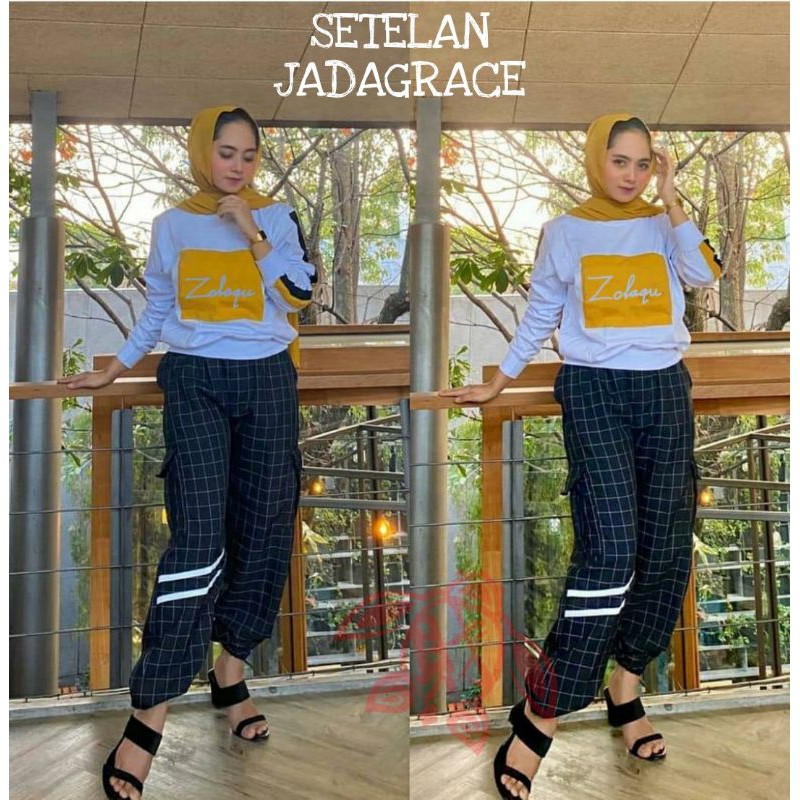 SET JADAGRACE KOTAK AG STELAN JADAGRACE KOTAK STELAN JUMBO WANITA STELAN KEKINIAN MODEL TERBARU