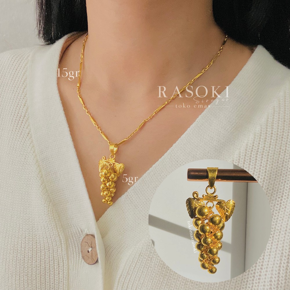 LIONTIN ANGGUR EMAS LM 9999 5-10gr | TOKOMASRASOKI