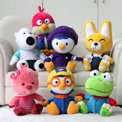 23cm Korea Cartoon Pororo Little Penguin Petty Eddy Crong Loopy Poby Plush Toy Doll