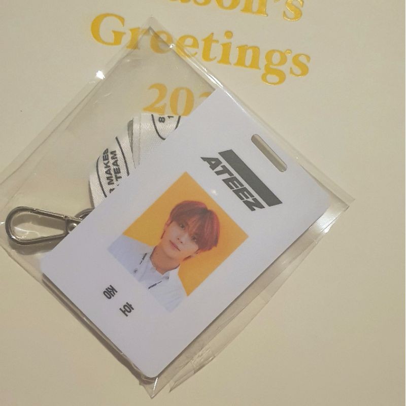ATEEZ SG21 JONGHO LANYARD + COMPANY ID CARD (booked)