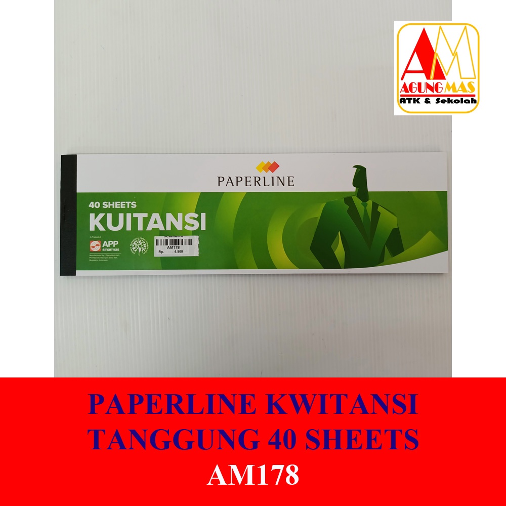 

PAPERLINE KWITANSI TANGGUNG 40 SHEETS