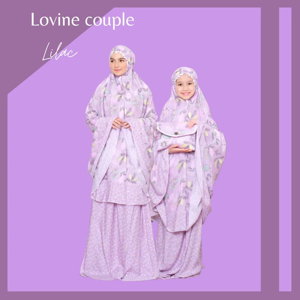 NEW PROMO  MUKENA IBU DAN ANAK TANGGUNG - MUKENA COUPLE RAYON LOVINE
