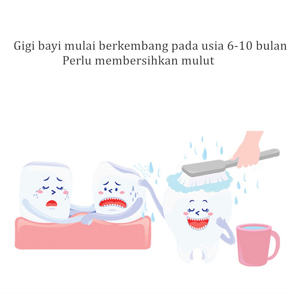 HIPPO LAND Sikat Gigi Bayi Silicon - Finger Tooth Brush - Pembersih Mulut Bayi 58