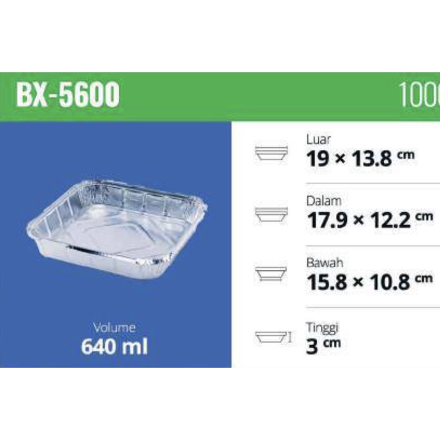Aluminium Tray / BX 5600 / Aluminium Cup