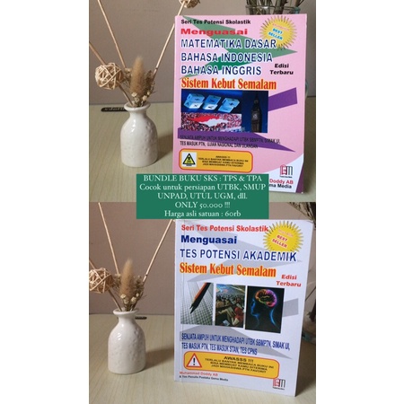 

BUNDLE BUKU SKS : TPS & TPA - UNTUK UTBK SBMPTN, UJIAN MANDIRI, DAN UJIAN DI SEKOLAH