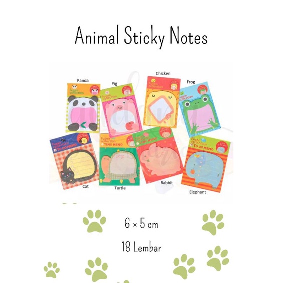 

Animal Sticky Notes