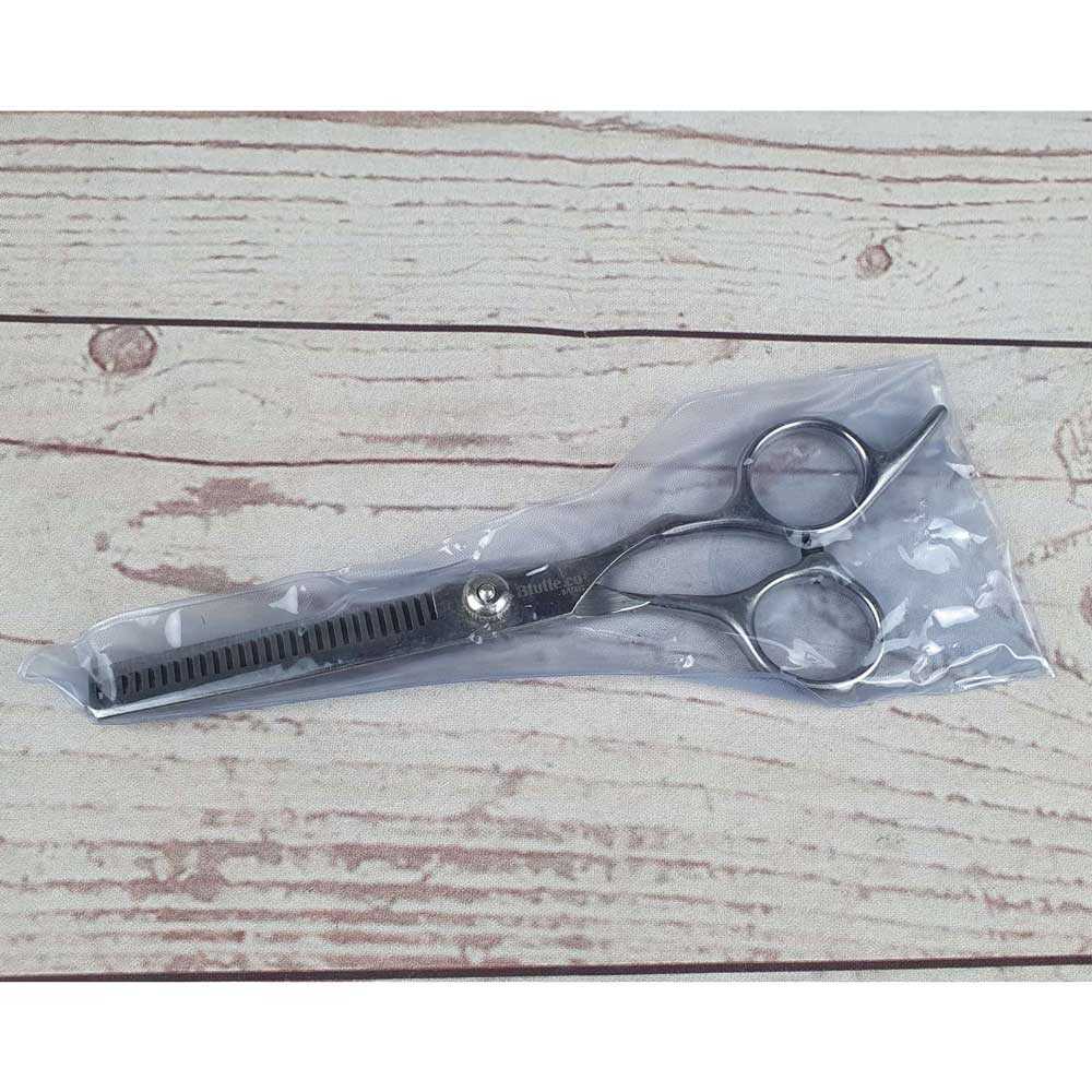 Gunting Sasak Rambut Untuk Salon Dan barbershop Professional Full Stainless Steel - BHT002 Professional Hairdressing Haircut Scissors 6 Inch 440C Barber Shop Hairdresser's Cutting Thinning Tools High Quality Salon Set