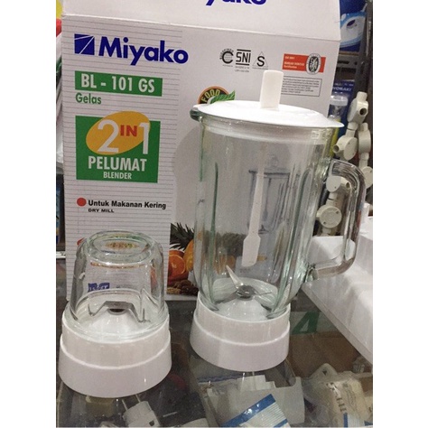 Blender Miyako BL 101 GS  BL101GS  2In1 Kaca 1 Liter Gelas Kaca