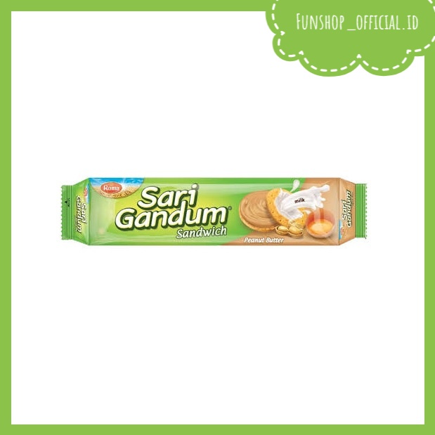 

Roma sari gandum peanut butter /Roma sari gandum milk dan chocolate 115gr