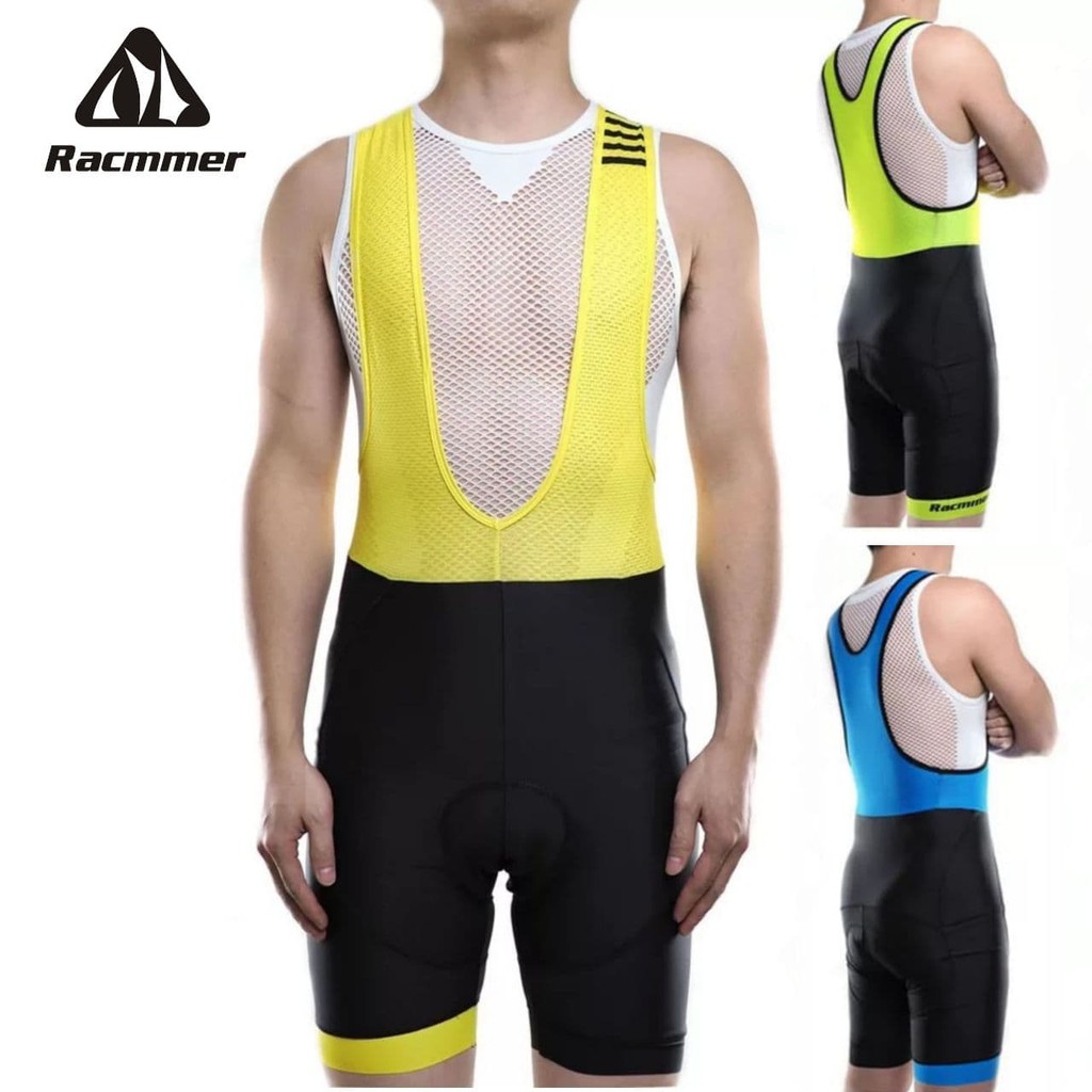 Celana Bib Pendek RACMMER padding Gel - Cycling Bib Pants Shorts