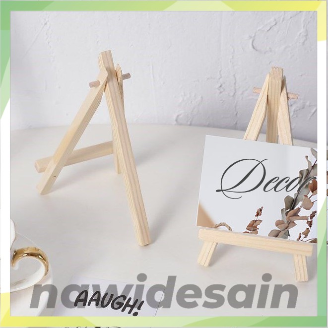 

【In Stock】Mini Wooden easel Adjustable triangle Easel Cards Display shelf Portable Display Rack