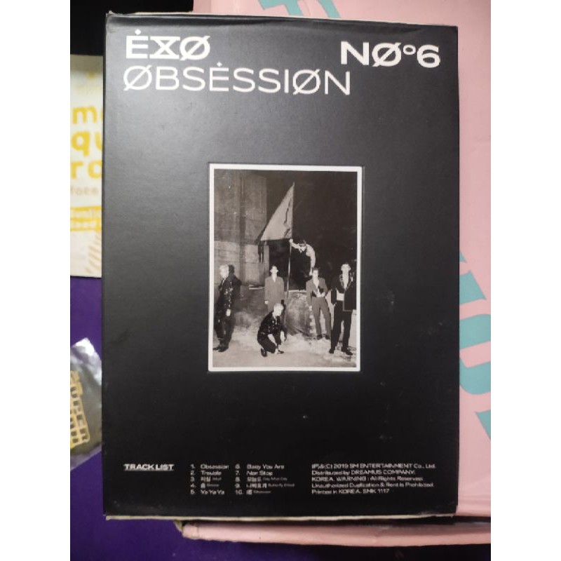 (BACA DESC) Album Unsealed Only EXO OBSSESION OBSSESION VERS NO PHOTOCARD No Poster/ Album EXO seale