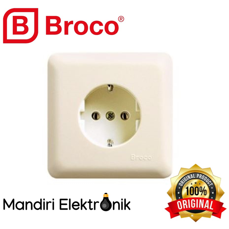 Broco IB Stop Kontak Arde Cream 5511 New Gee Inbow Tanam ORIGINAL