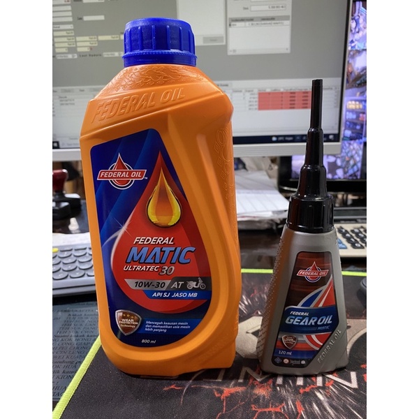 OLI PELUMAS MATIC FEDERAL OIL + OLI GEAR 100% ORIGINAL