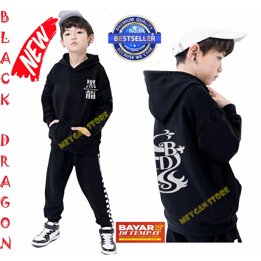 Sweater Black Dragon Anak Tokyo Revengers Bahan Tebal BAYAR DITEMPAT