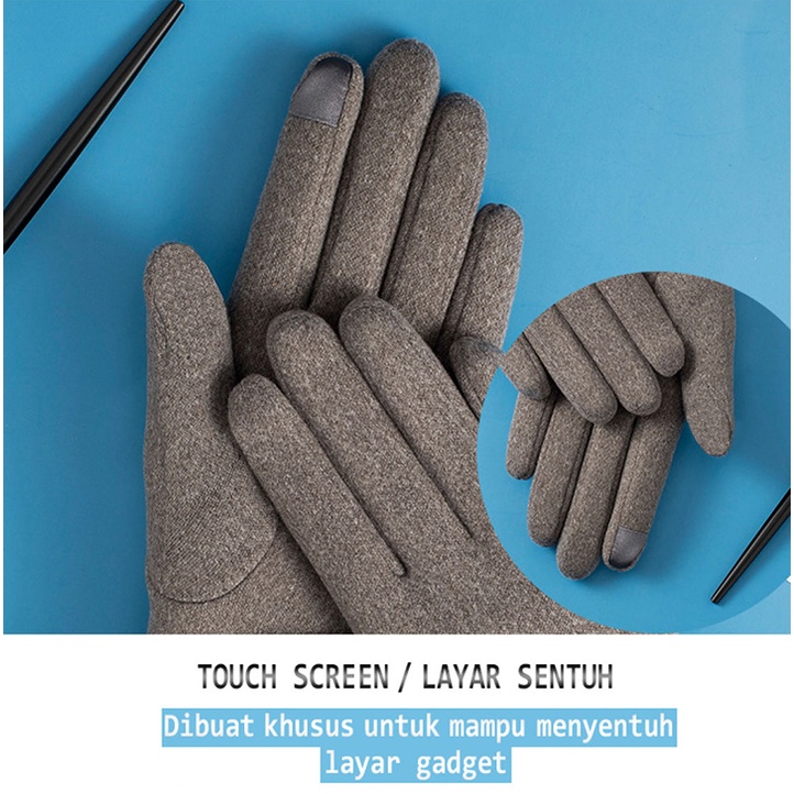 Sarung Tangan Wanita Touchscreen Layar Sentuh Gadget Full Tangan Women's Gloves Korean Version