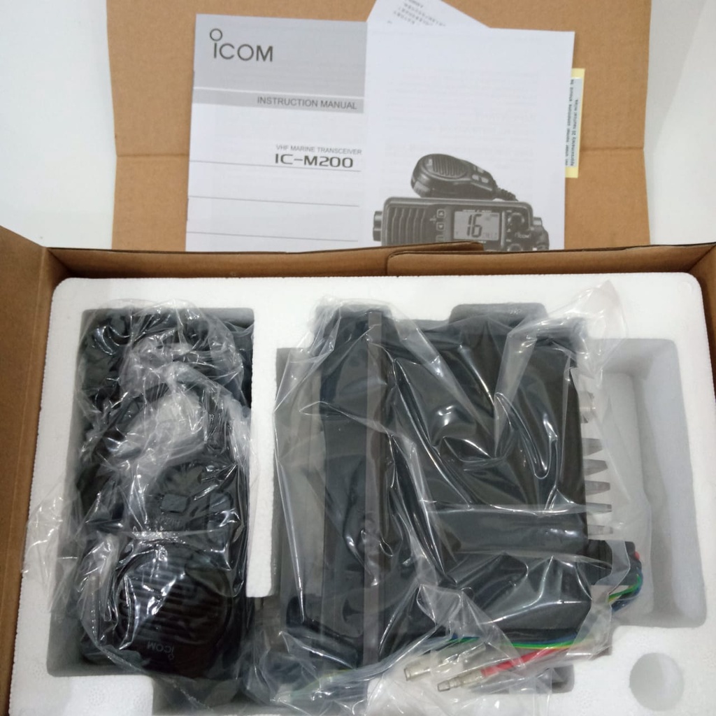 RIG Icom Marine IC M200 IC-M200 VHF Radio Komunikasi HT Icom Mobil Single Band Made In Japan