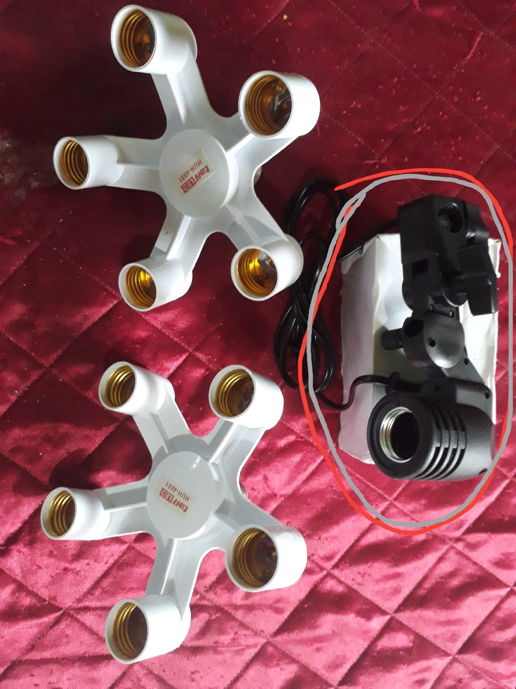 [ Cod ] - Lamp Holder Single Socket E27 Dengan Dudukan Payung