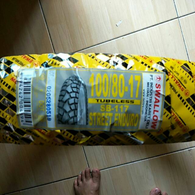 Ban Swallow 100-80-17 - Ban Luar Swallow Street Enduro Sb 117 tubles