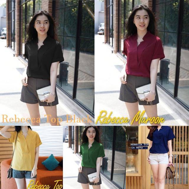 READY REBECCA TOP TA9 / BAJU / ATASAN / BLOUSE CASSUAL / TERMURAH