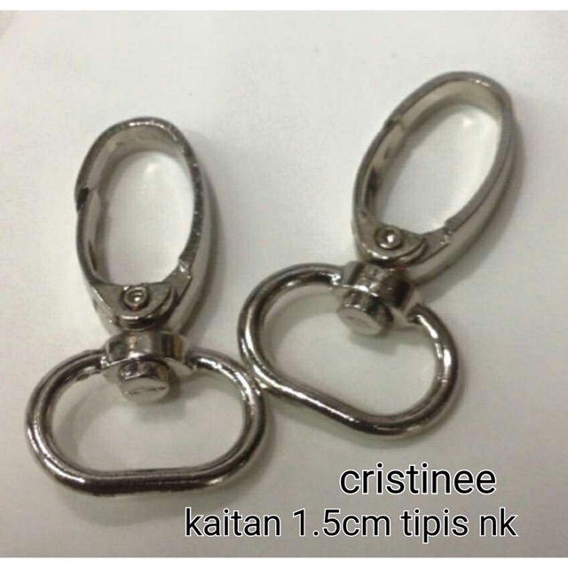 Kait tas tipis 1.5cm 2cm 2,5cm 3cm 4cm (12pcs)