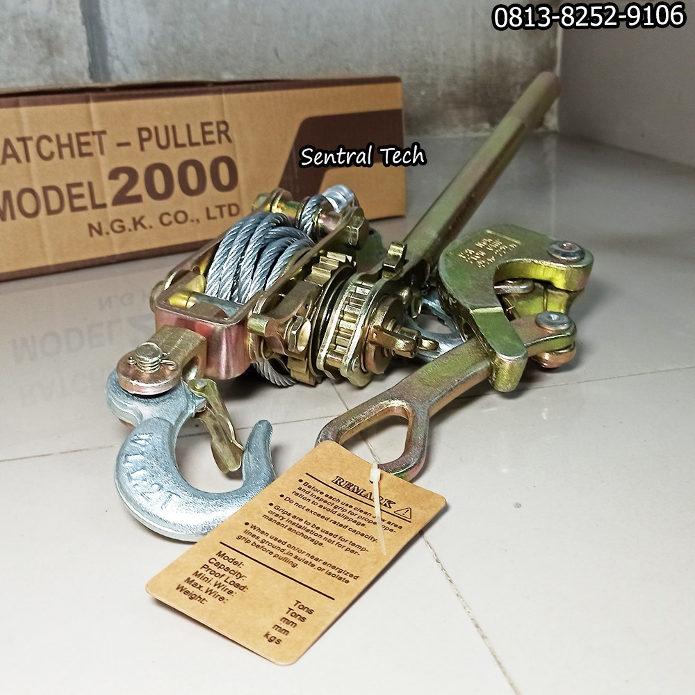 RATCHET PULLER NGK RACHET 2 TON TRACKTANG KODOKAN PENARIK KABEL SLING