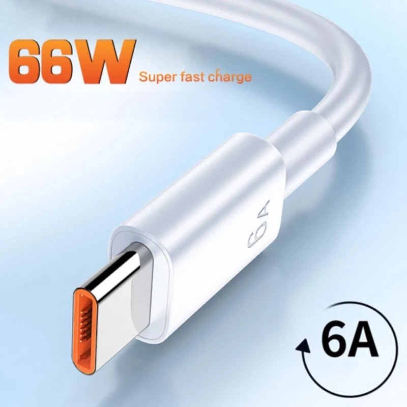 KABEL DATA REALME TYPE C 6A 66W ORIGINAL FAST CHARGING