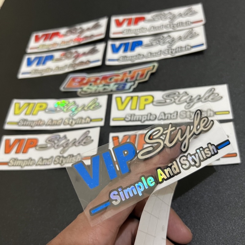 STICKER STIKER VIP STYLE SIMPLE AND STYLISH CUTTING