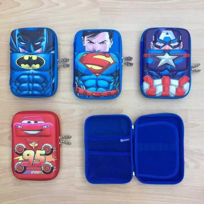 

Tempat Pensil Hardcase Superhero / Tempat Pensil Hardcase