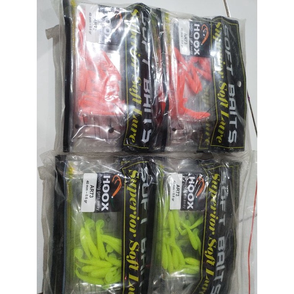 soft lure hoox AR73 40mm