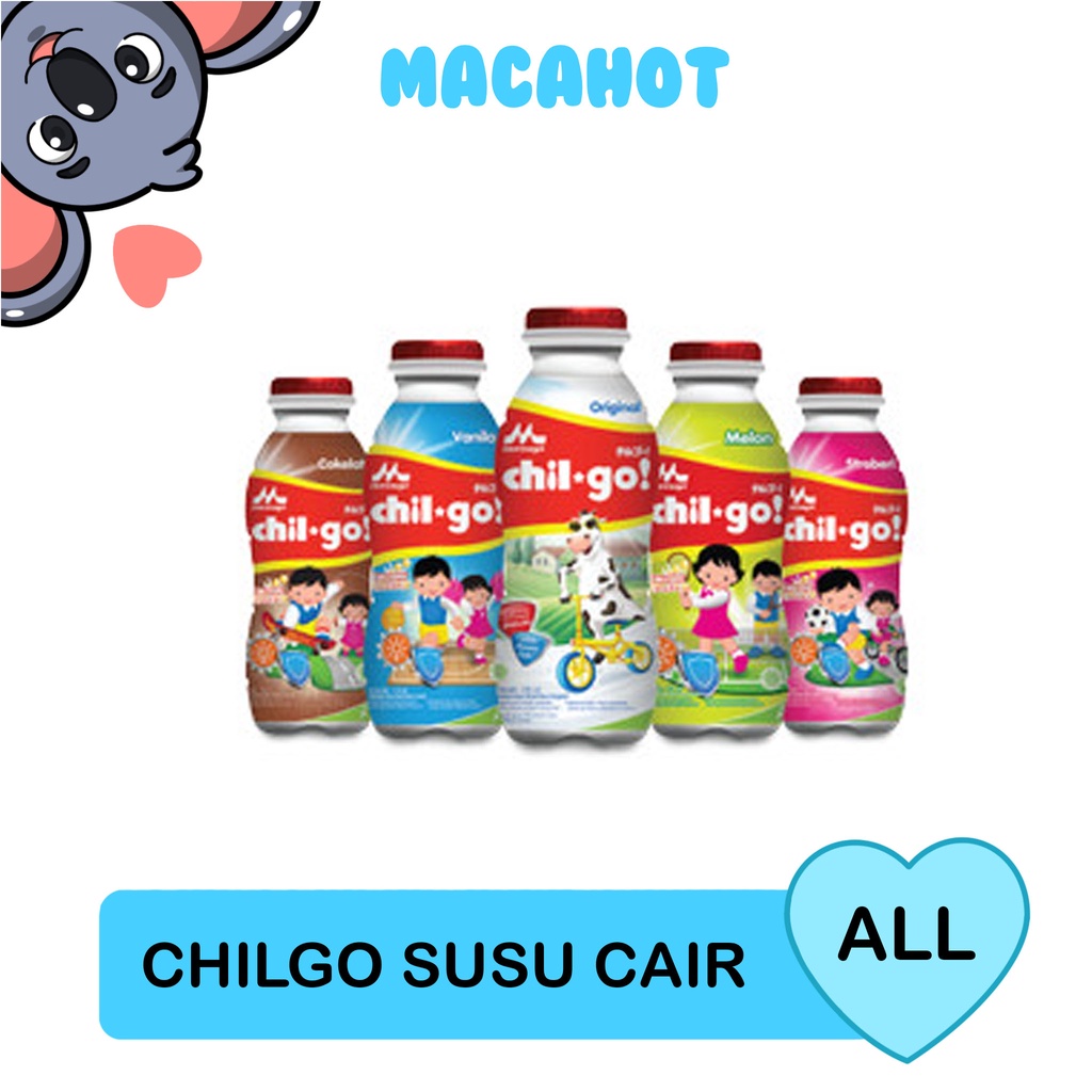 MC CHILGO SUSU CAIR 130 ML COKLAT STRAWBEERY VANILA ORIGINAL MELON MADU CHIL GO LIQUID SUSU CAIR BOT