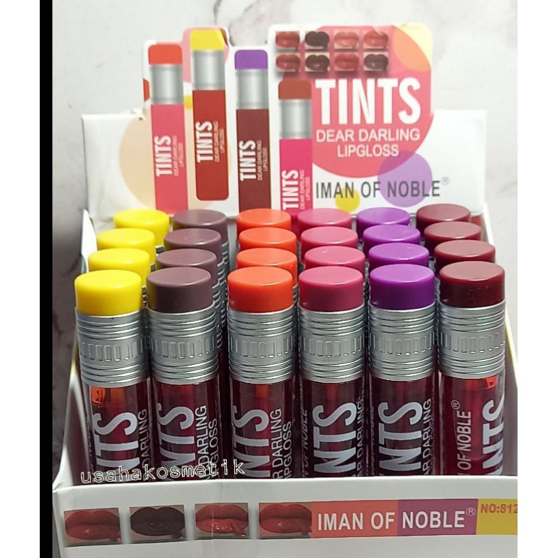 PROMO PER6PCS LIP TINT MATTE DEAR DARLING IMAN OF NOBLE NO.8127