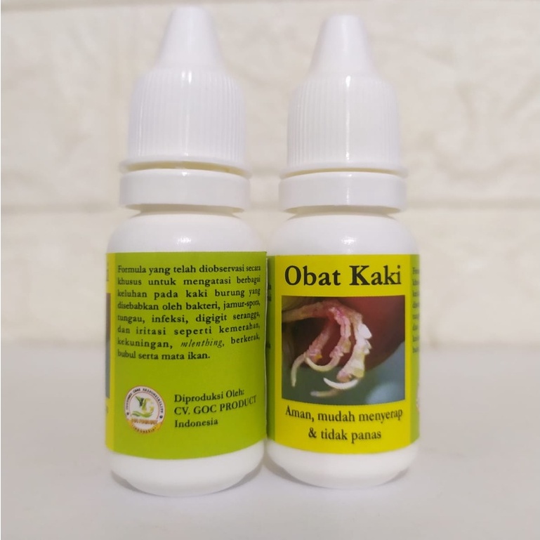 OBAT KAKI BURUNG GOC untuk burung sakit kaki infeksi jamur berkerak dan digigit serangga untuk semua