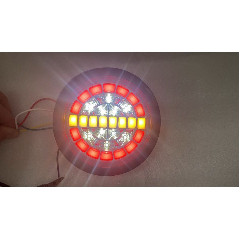 stop lamp lampu truk 24 volt model bulat 32 led