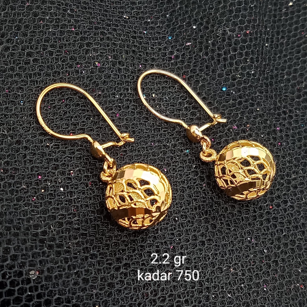 Anting Emas 17K - 2.2 gr Kadar 750 - 807