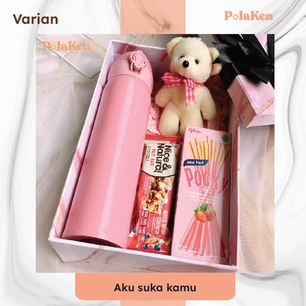 

Valentine Gift Box Hampers Kado Hadiah Lucu Unik Set Pink Premium Kekinian Termurah - Aku Suka Kamu